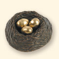 bronze nest of Eggs