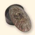 Male face Bronze Box